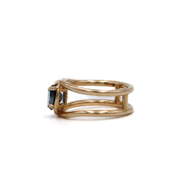 Topaz Twist Ring