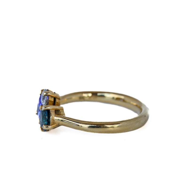 Tanzanite, Topaz, Diamond Cluster