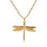 The Dragonfly Necklace (Yellow Gold)