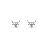 Nguni Bull Earrings (Silver)