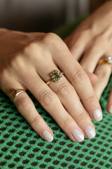 Watermelon Tourmaline Tribal Ring