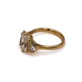 Moonstone and Diamond Ring Kelly Jay Jewellery