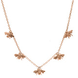 Kufara Bee Necklace Rose Gold