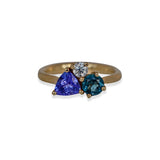Tanzanite, Topaz, Diamond Cluster