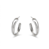 Spiral Hoops (Silver)