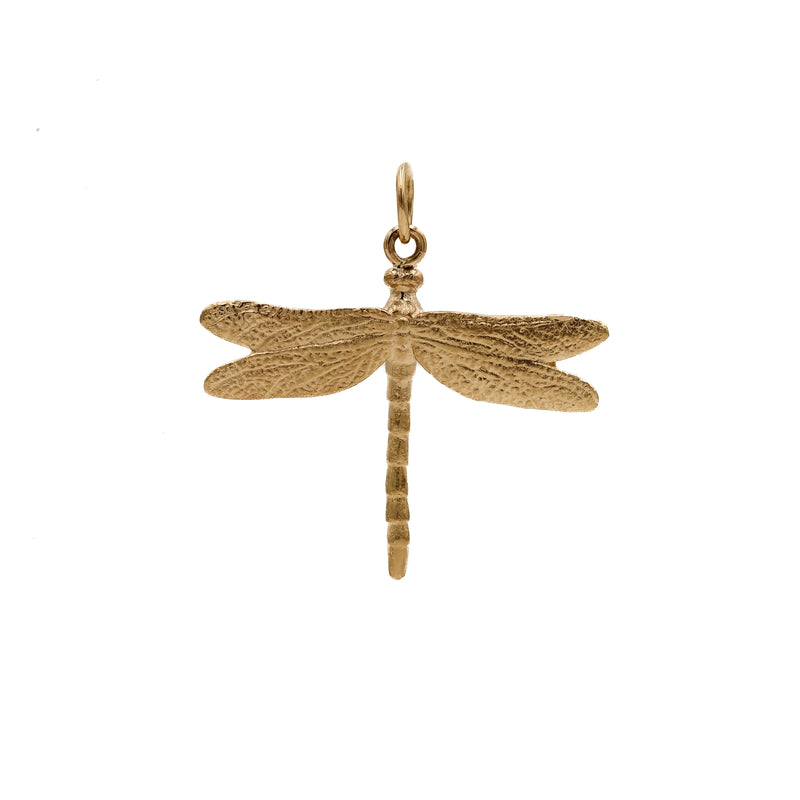 The Dragonfly Necklace (Yellow Gold) Kelly Jay Jewellery