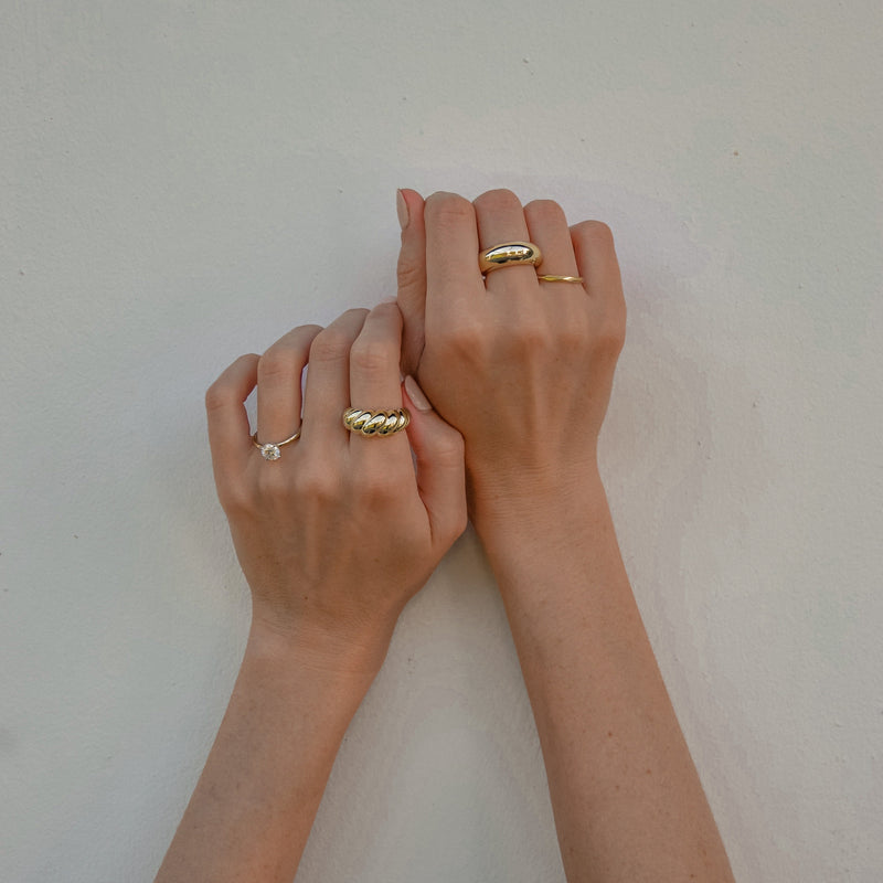 Croissant Ring (Yellow Gold)