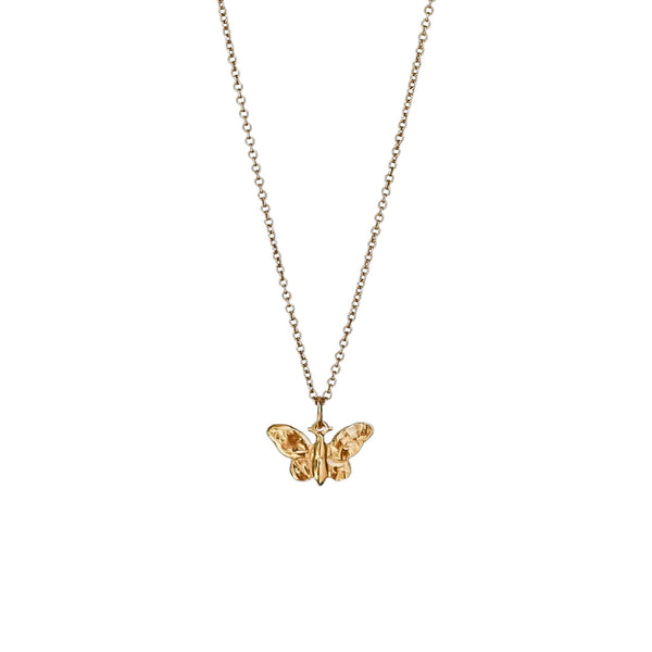 Butterfly Necklace (9ct Yellow Gold)