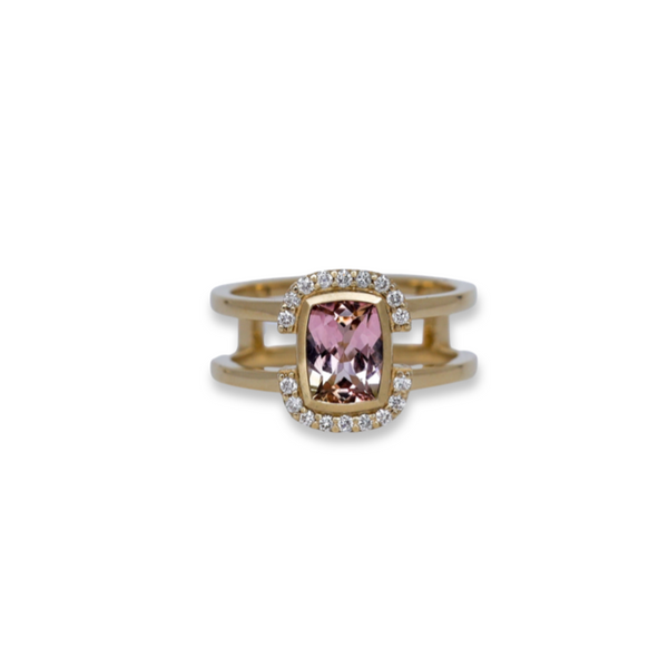 Double band Tourmaline Ring