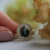 Opal Ring with diamonds