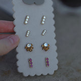Ruby Bar Earrings