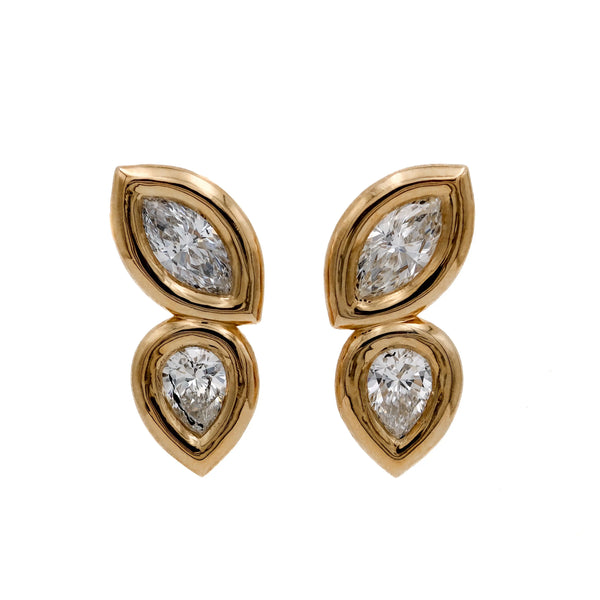 Diamond Butterfly Studs Kelly Jay Jewellery