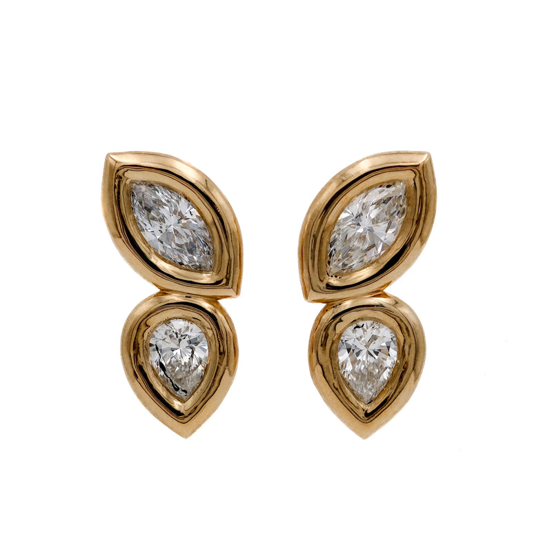 Diamond Butterfly Studs Kelly Jay Jewellery