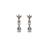 Rainbow Moonstone Dangly Earrings