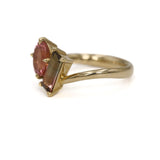 Watermelon tourmaline ring