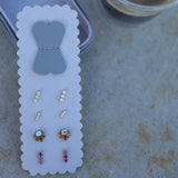 Ruby Bar Earrings