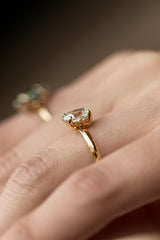 Bee Engagement Ring Oval