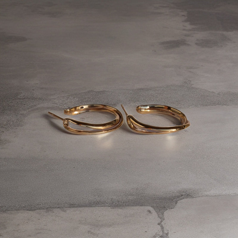 Spiral Hoops (9ct Gold)