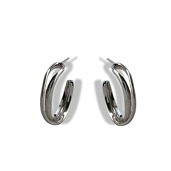 Spiral Hoops (Silver)