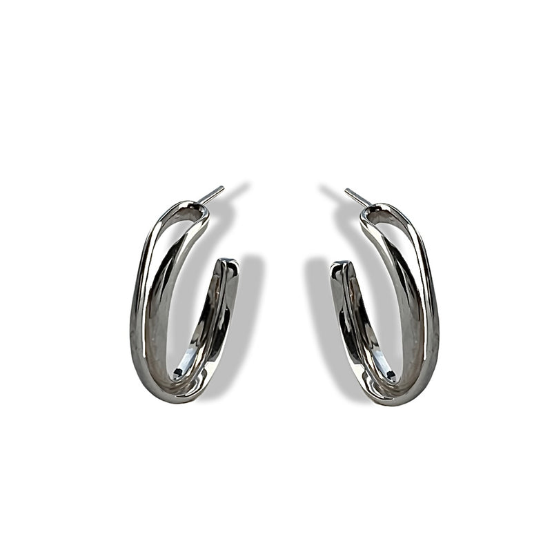 Spiral Hoops (Silver)