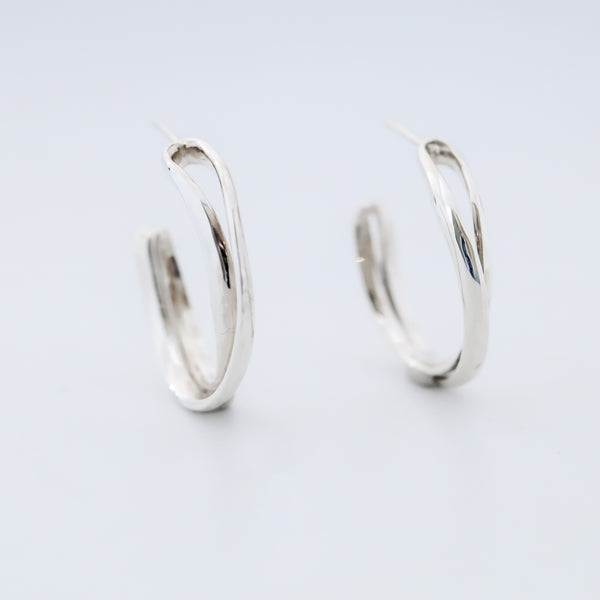 Spiral Hoops (Silver)