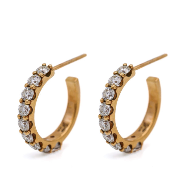 Moissanite Hoops