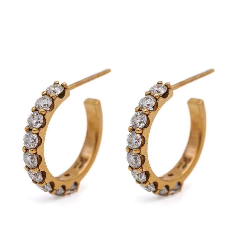 Moissanite Hoops