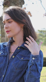 Mini Kudu Horn Earrings