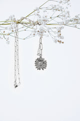 The Daisy Necklace (Solid Silver)