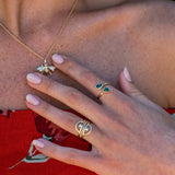 Bee Necklace Yellow Gold