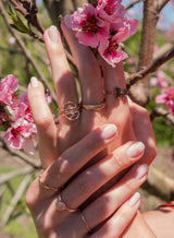 Rock Rose Gold Ring
