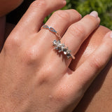 Petal Silver Ring