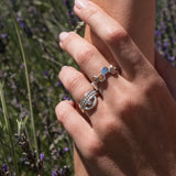 Honeycomb Silver Ring