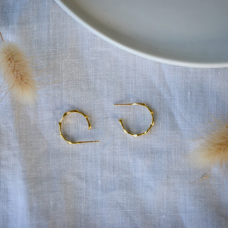 Petal Earrings Yellow Gold