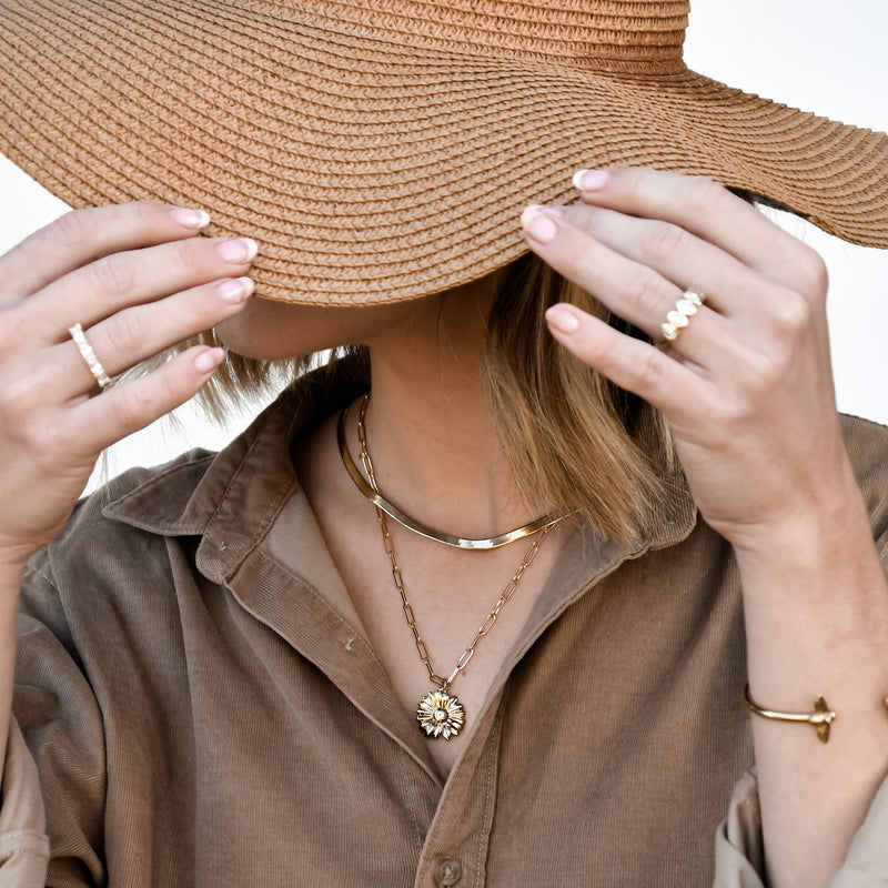 The Daisy Necklace (Yellow Gold)