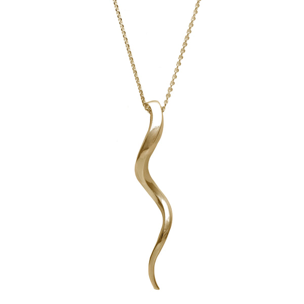 Kudu Horn Necklace (Yellow Gold)