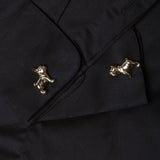 French Bulldog Cufflinks (Yellow Gold)