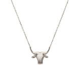 Nguni Bull Necklace (Silver)