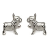 Cutest Frenchie cufflinks made in solid silver