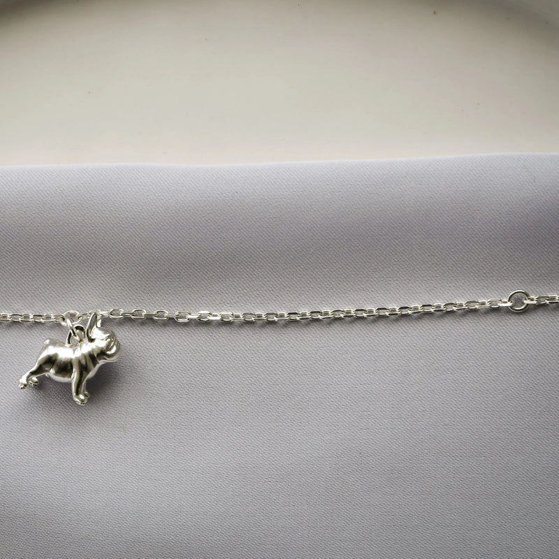 SIlver Frenchie jewellery, made in silver