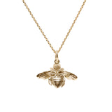 Bumble Bee Necklace Gold