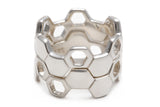 Honeycomb Silver Ring