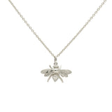 Bee Necklace Silver