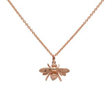 Bee Necklace Rose Gold