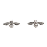 Petite Bee Studs Silver