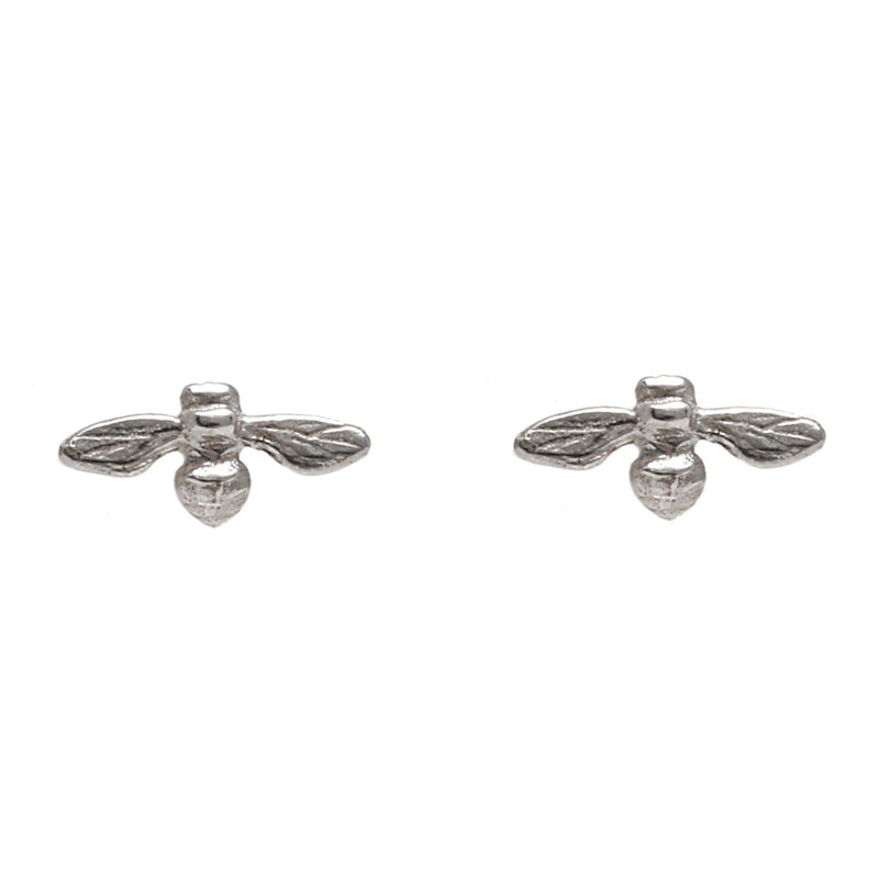 Petite Bee Studs Silver