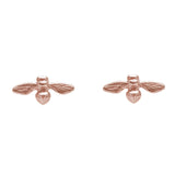 Petite Bee Studs Rose Gold