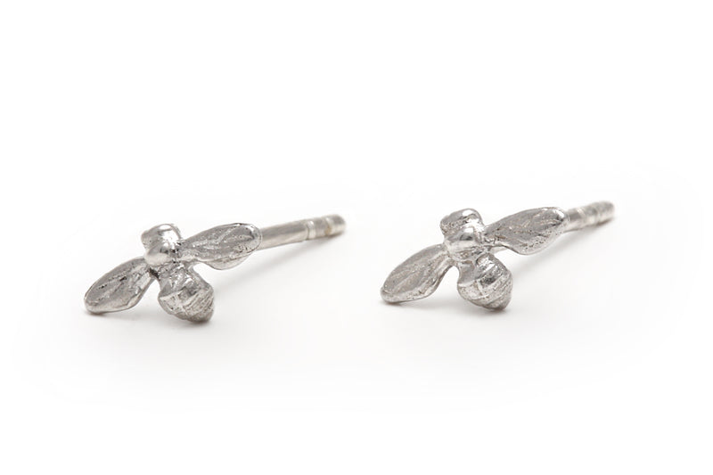 Petite Bee Studs Silver