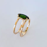 Tourmaline Double Band Ring