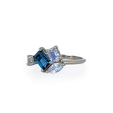 London Topaz and Rainbow Moonstone Cluster